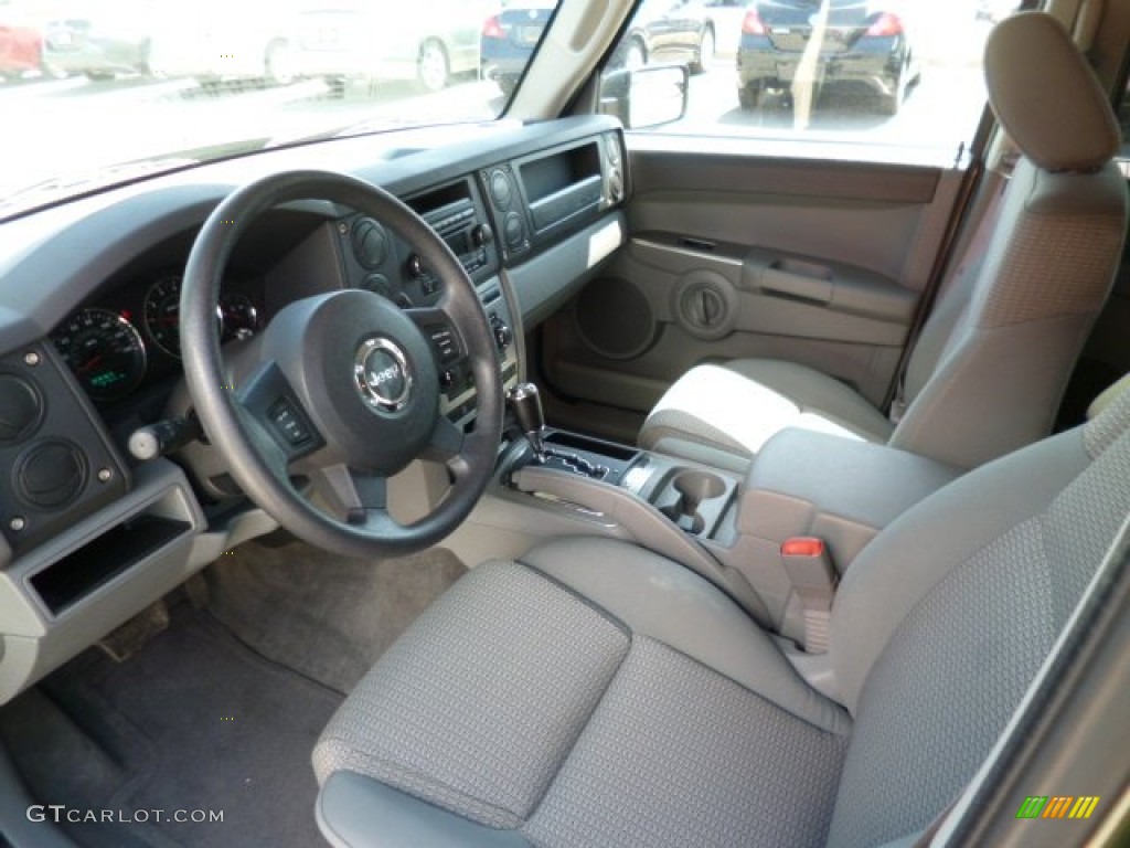 Dark Khaki/Light Graystone Interior 2007 Jeep Commander Sport 4x4 Photo #80314325