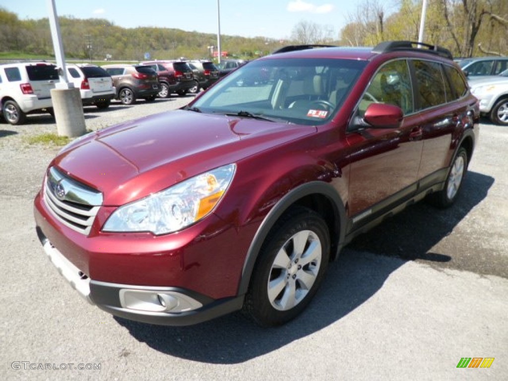Ruby Red Pearl 2011 Subaru Outback 2.5i Limited Wagon Exterior Photo #80315246