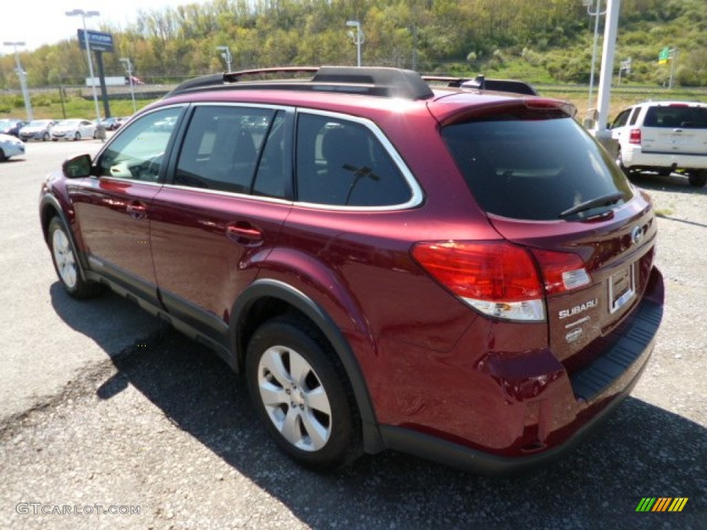 2011 Outback 2.5i Limited Wagon - Ruby Red Pearl / Warm Ivory photo #5