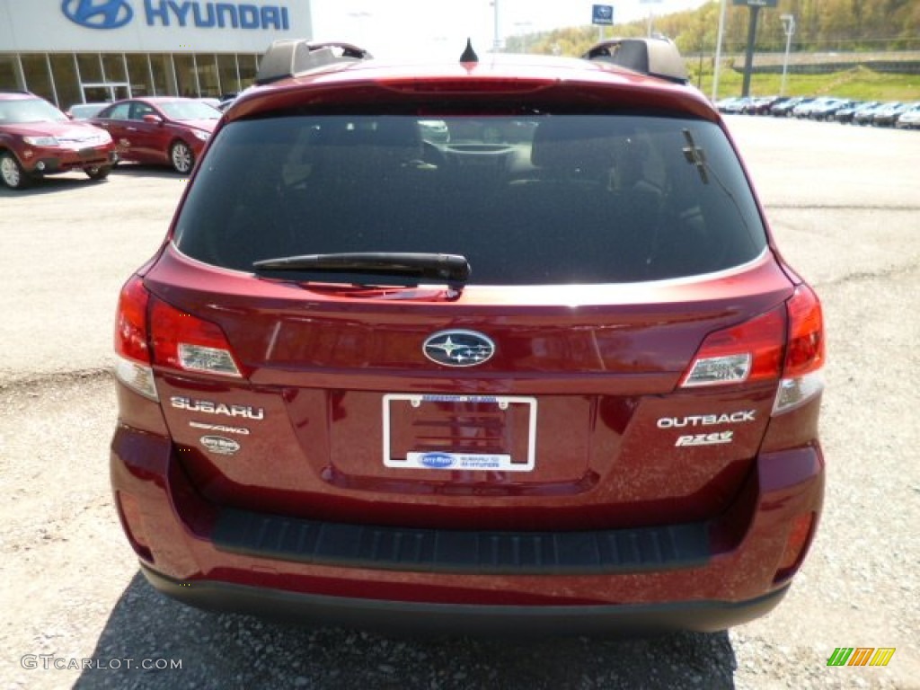 2011 Outback 2.5i Limited Wagon - Ruby Red Pearl / Warm Ivory photo #6
