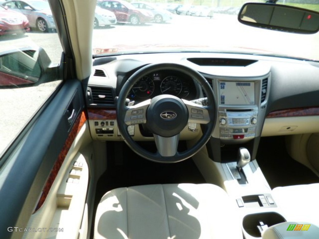 2011 Outback 2.5i Limited Wagon - Ruby Red Pearl / Warm Ivory photo #14
