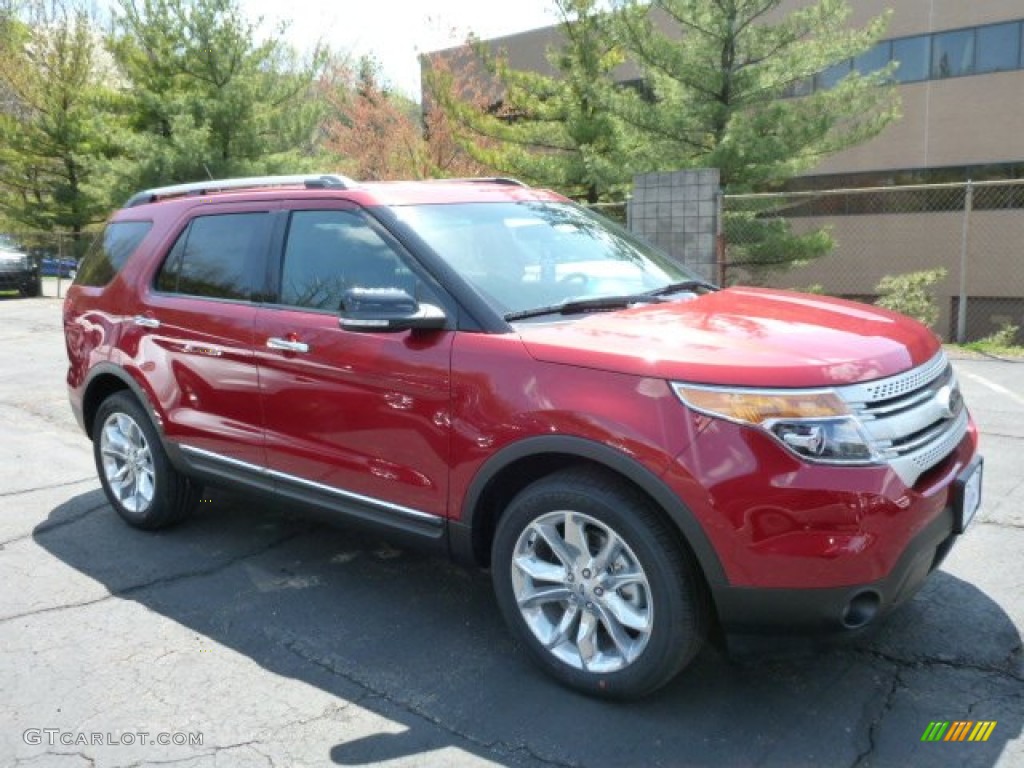 2013 Explorer XLT 4WD - Ruby Red Metallic / Charcoal Black photo #1