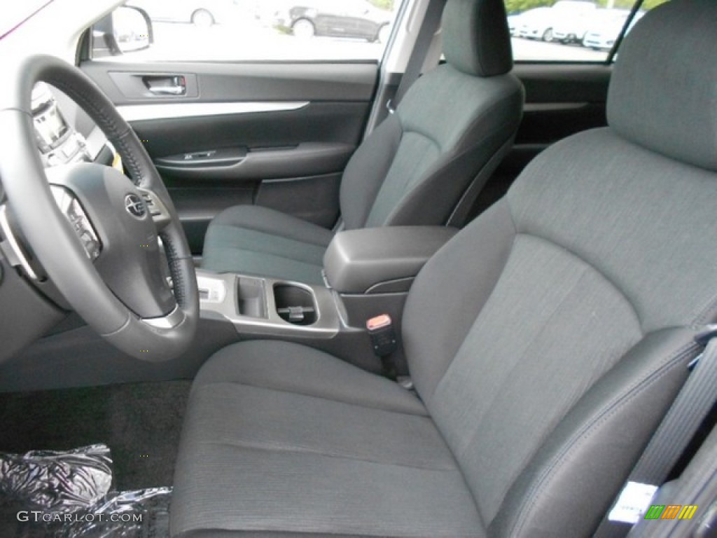 Off Black Leather Interior 2013 Subaru Outback 2.5i Premium Photo #80316029