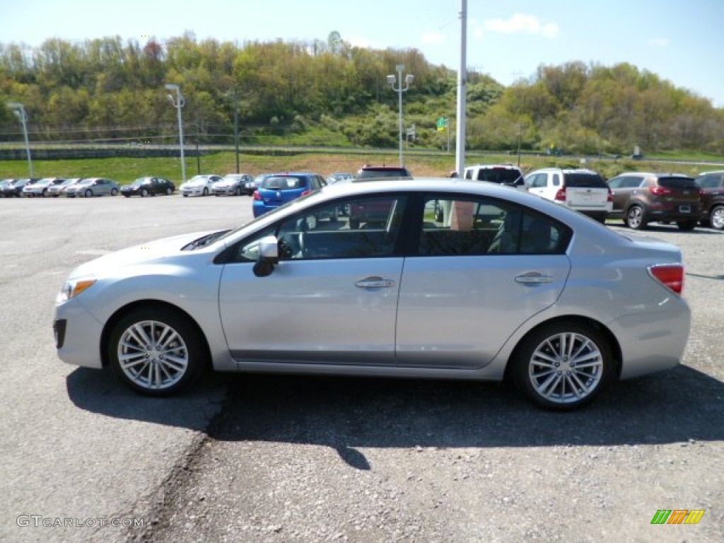 2012 Impreza 2.0i Limited 4 Door - Ice Silver Metallic / Black photo #4