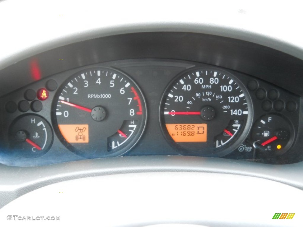 2007 Nissan Frontier SE Crew Cab 4x4 Gauges Photo #80317355