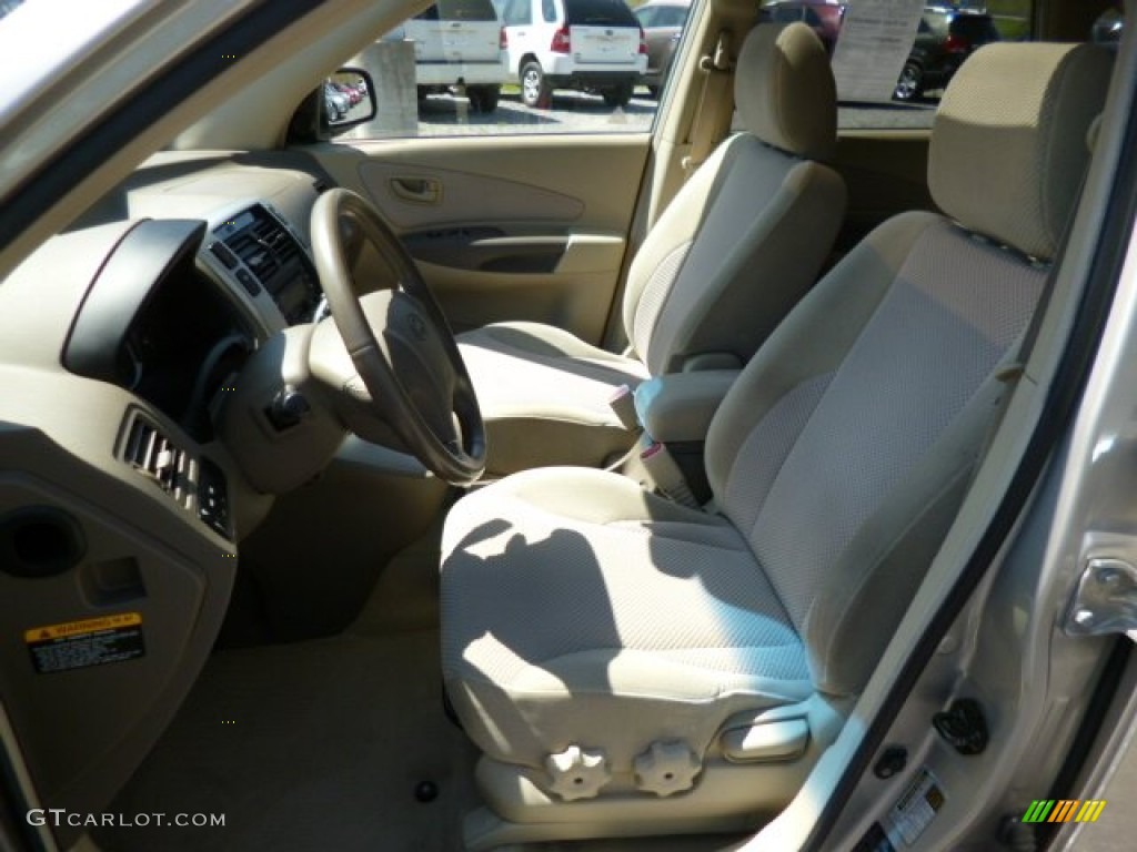 Beige Interior 2006 Hyundai Tucson GLS V6 4x4 Photo #80317511
