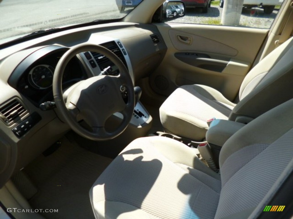 Beige Interior 2006 Hyundai Tucson GLS V6 4x4 Photo #80317523