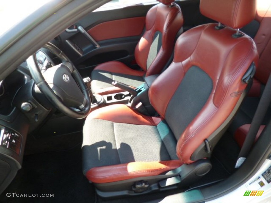 Se Red Leather Black Sport Grip Interior 2008 Hyundai