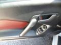 2008 Hyundai Tiburon SE Red Leather/Black Sport Grip Interior Door Panel Photo