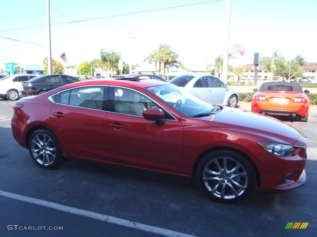 2014 MAZDA6 Grand Touring - Soul Red Mica / Black photo #6