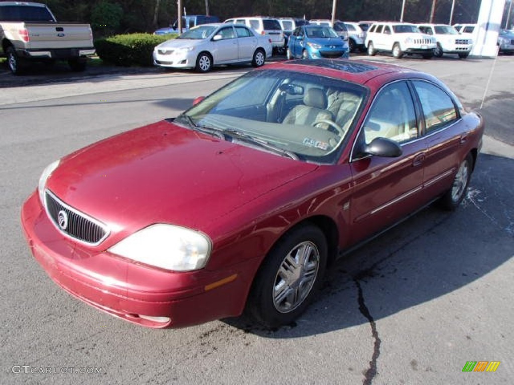 2003 Sable LS Premium Sedan - Matador Red Metallic / Medium Parchment photo #4