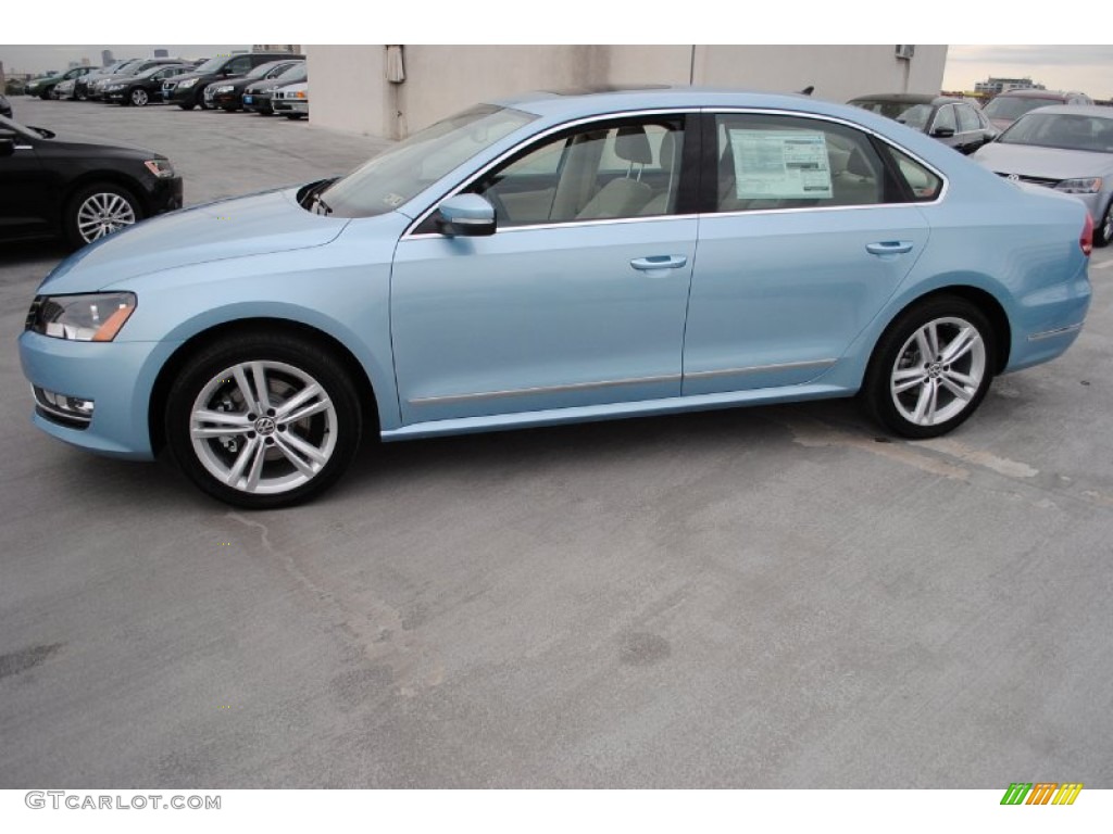 Glacier Blue Metallic 2013 Volkswagen Passat TDI SEL Exterior Photo #80319682