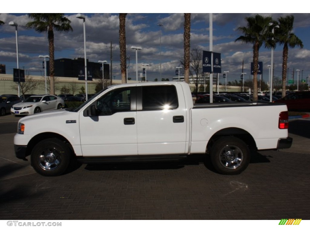 2006 F150 XLT SuperCrew - Oxford White / Tan photo #5