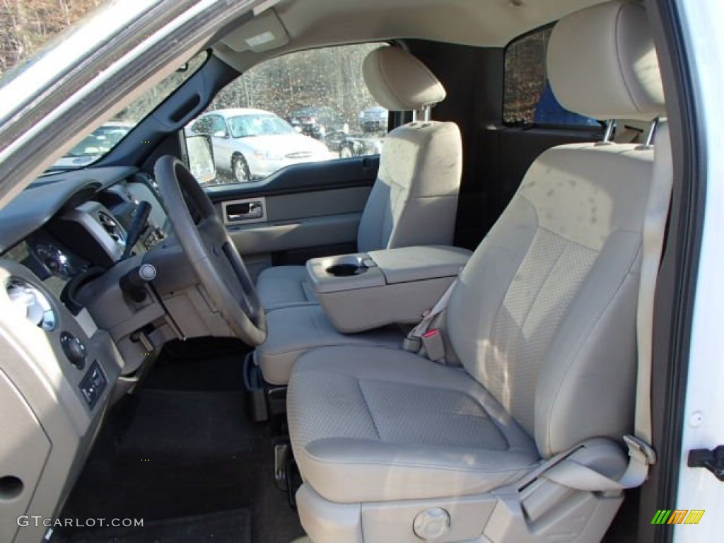 Medium Stone Interior 2010 Ford F150 XLT Regular Cab Photo #80320019