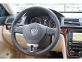 2013 Volkswagen Passat Cornsilk Beige Interior Steering Wheel Photo