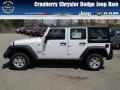 2013 Bright White Jeep Wrangler Unlimited Sport 4x4  photo #1