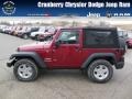 Deep Cherry Red Crystal Pearl 2013 Jeep Wrangler Sport S 4x4