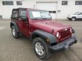 2013 Deep Cherry Red Crystal Pearl Jeep Wrangler Sport S 4x4  photo #4