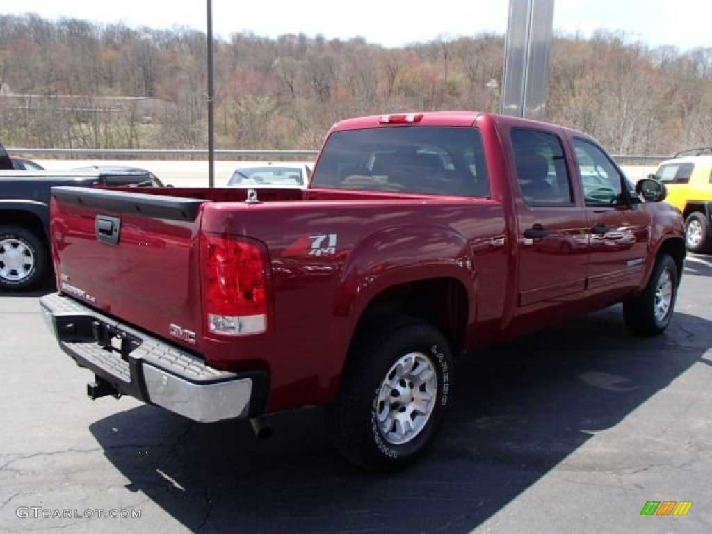 2007 Sierra 1500 Z71 Crew Cab 4x4 - Sport Dark Red Metallic / Ebony Black photo #6