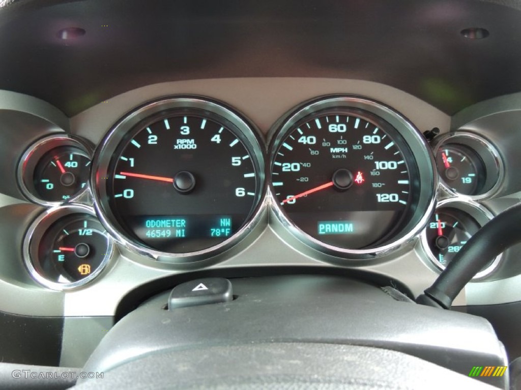 2010 GMC Sierra 1500 SLE Crew Cab Gauges Photo #80321453