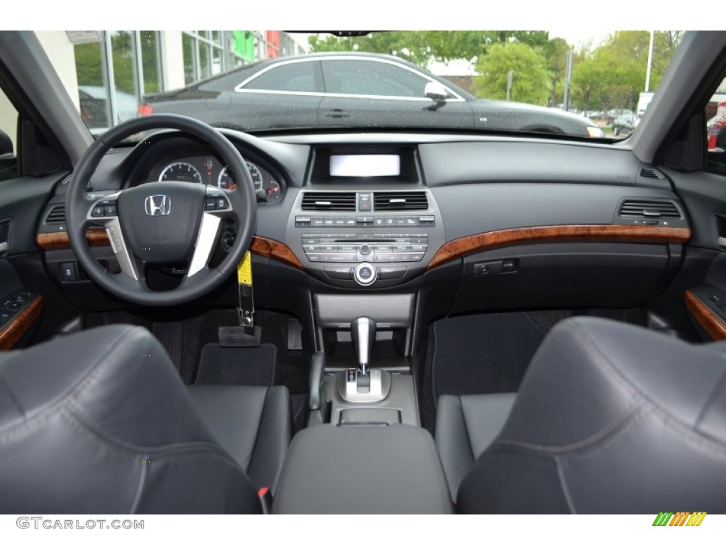 2012 Honda Accord EX-L Sedan Black Dashboard Photo #80321552
