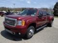 2013 Sonoma Red Metallic GMC Sierra 3500HD Denali Crew Cab 4x4 Dually  photo #2