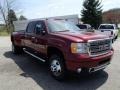 2013 Sonoma Red Metallic GMC Sierra 3500HD Denali Crew Cab 4x4 Dually  photo #4