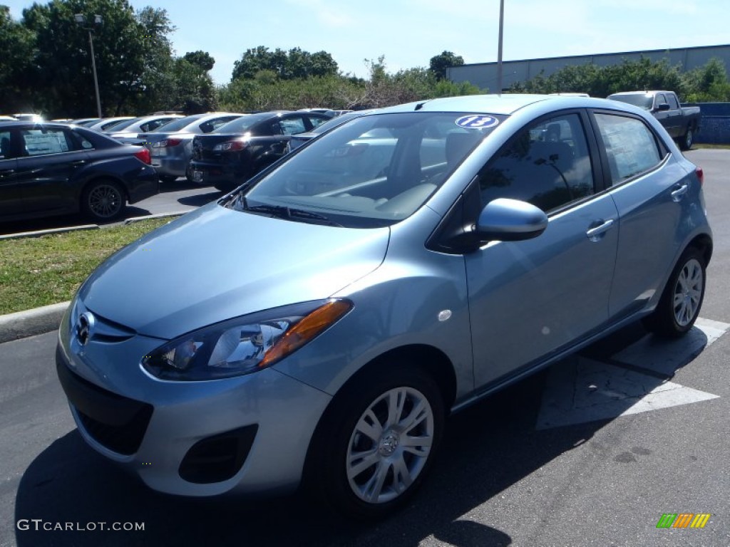 2013 MAZDA2 Sport - Clear Water Blue Metallic / Black photo #1