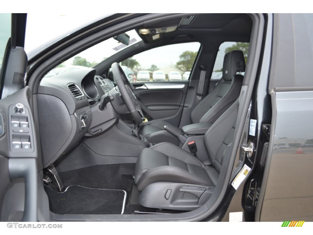 Titan Black Interior 2013 Volkswagen Golf R 4 Door 4Motion Photo #80322560