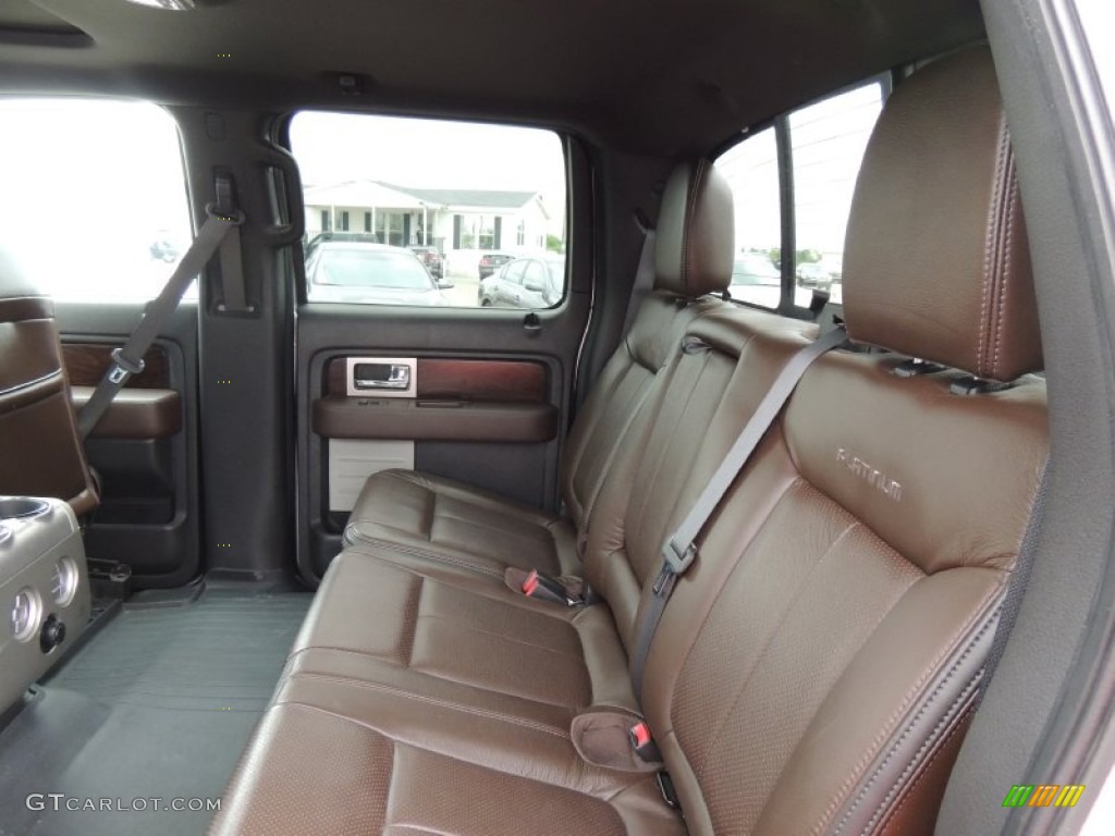 2010 F150 Platinum SuperCrew 4x4 - Ingot Silver Metallic / Sienna Brown Leather/Black photo #14