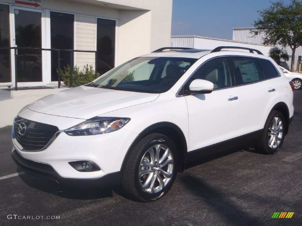 2013 CX-9 Grand Touring - Crystal White Pearl Mica / Sand photo #1