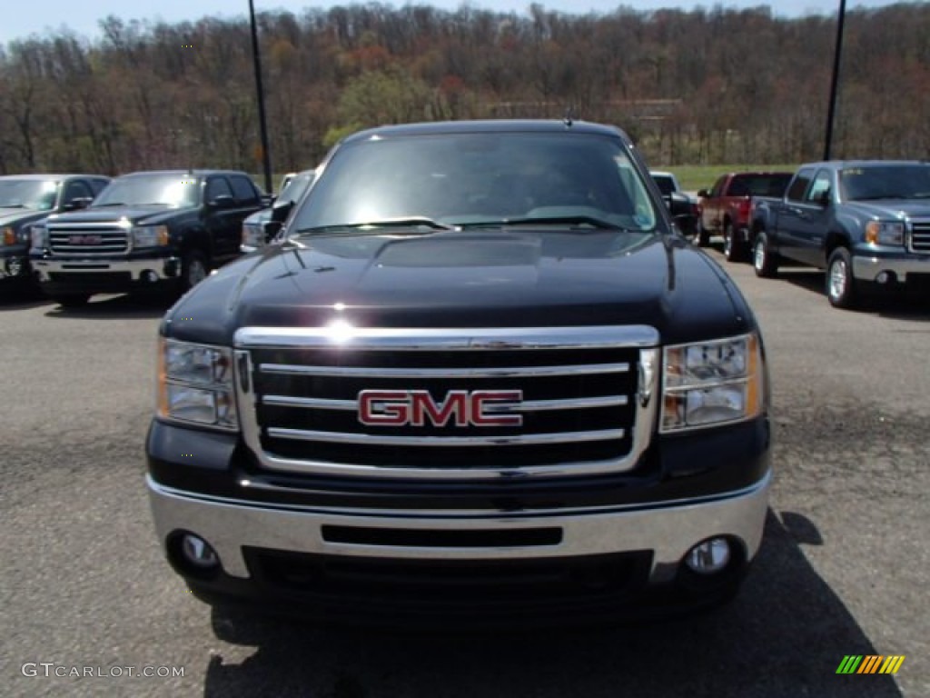 2013 Sierra 1500 SLT Crew Cab 4x4 - Onyx Black / Ebony photo #3
