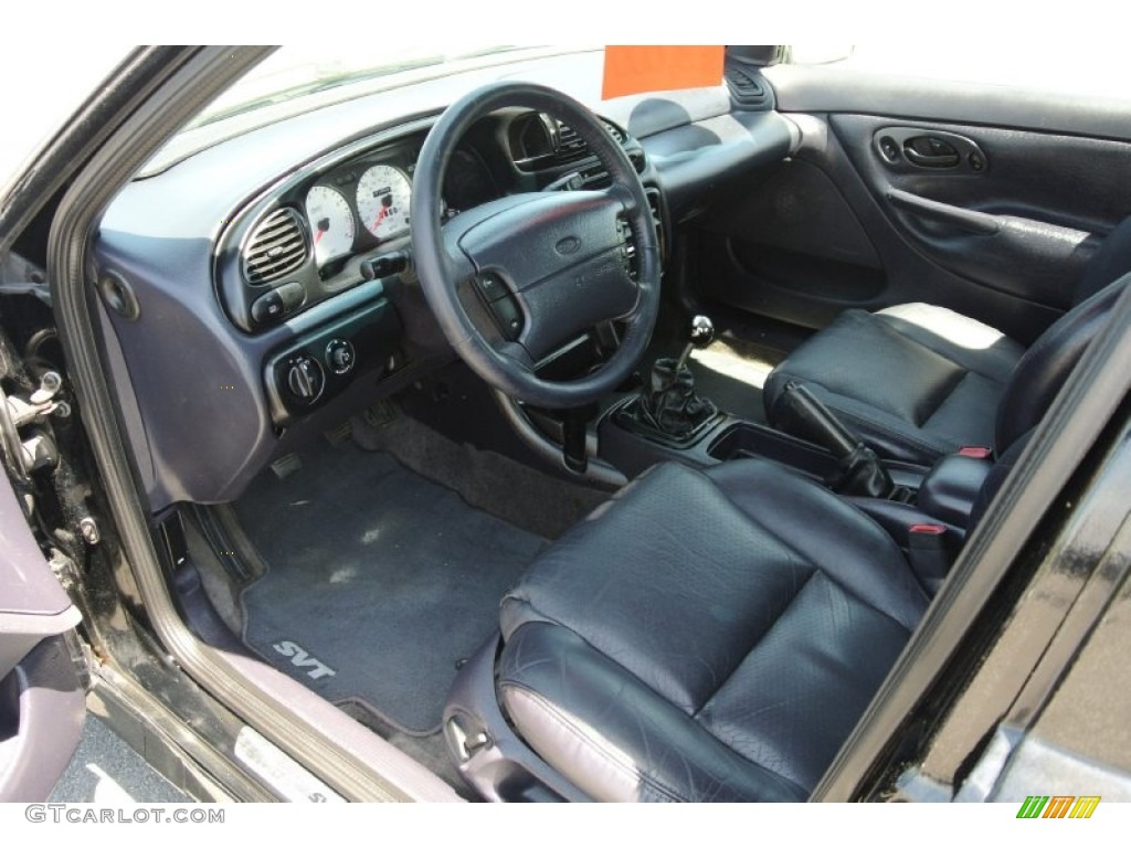2000 Contour SVT - Black / Midnight Blue SVT Leather photo #19