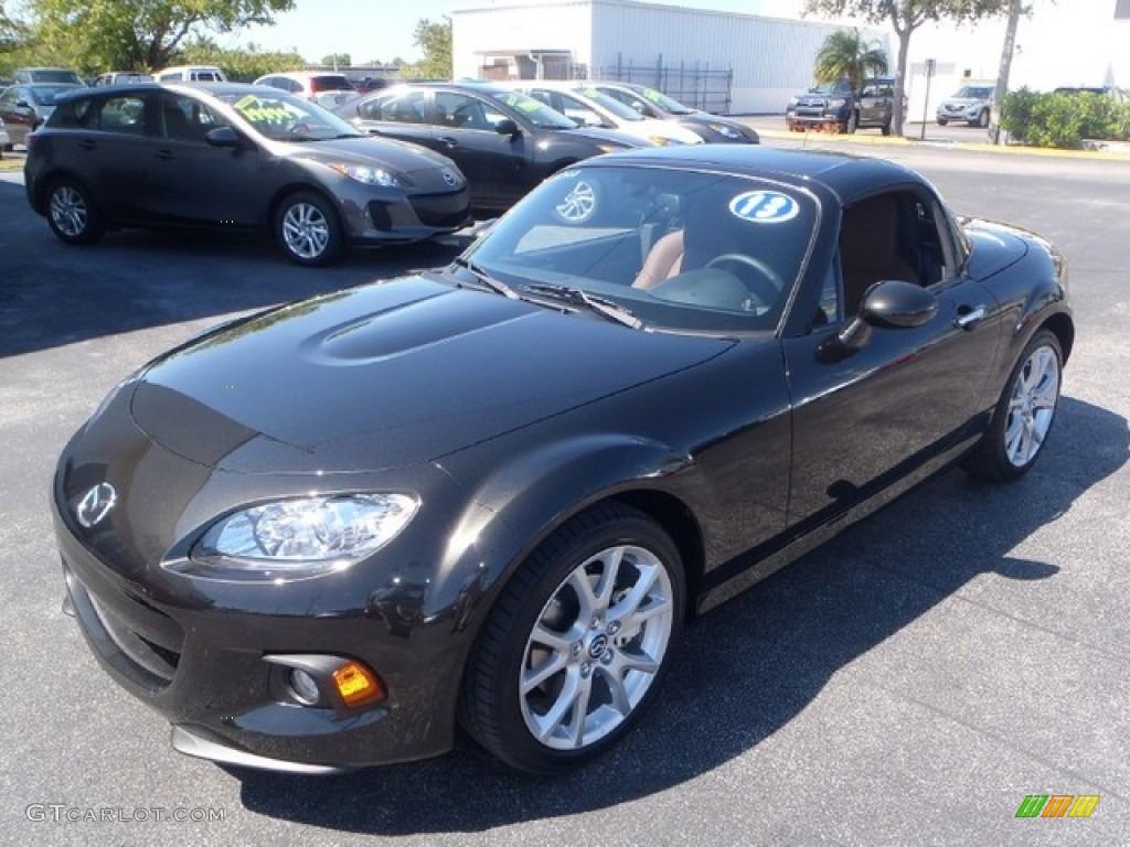 2013 MX-5 Miata Grand Touring Hard Top Roadster - Sparkling Black Mica / Spicy Mocha photo #1