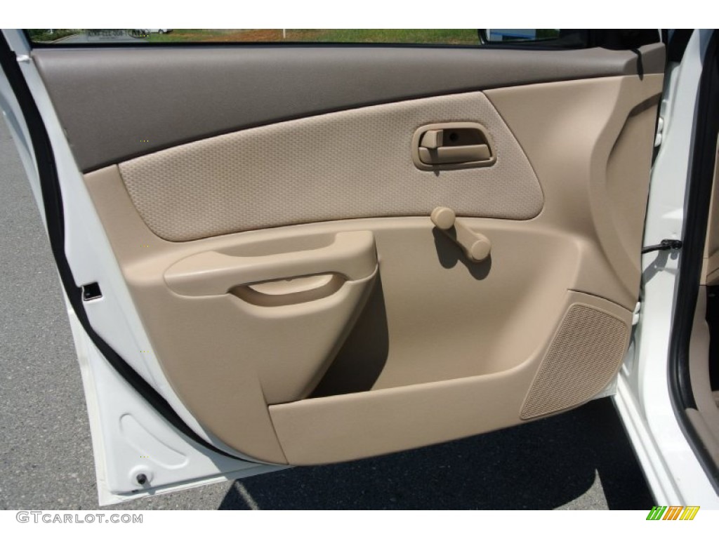 2009 Kia Rio LX Sedan Beige Door Panel Photo #80324708