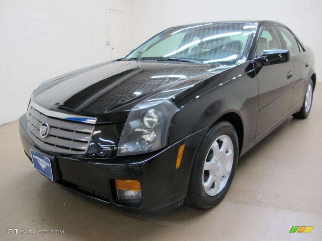 2003 CTS Sedan - Sable Black / Light Neutral photo #3
