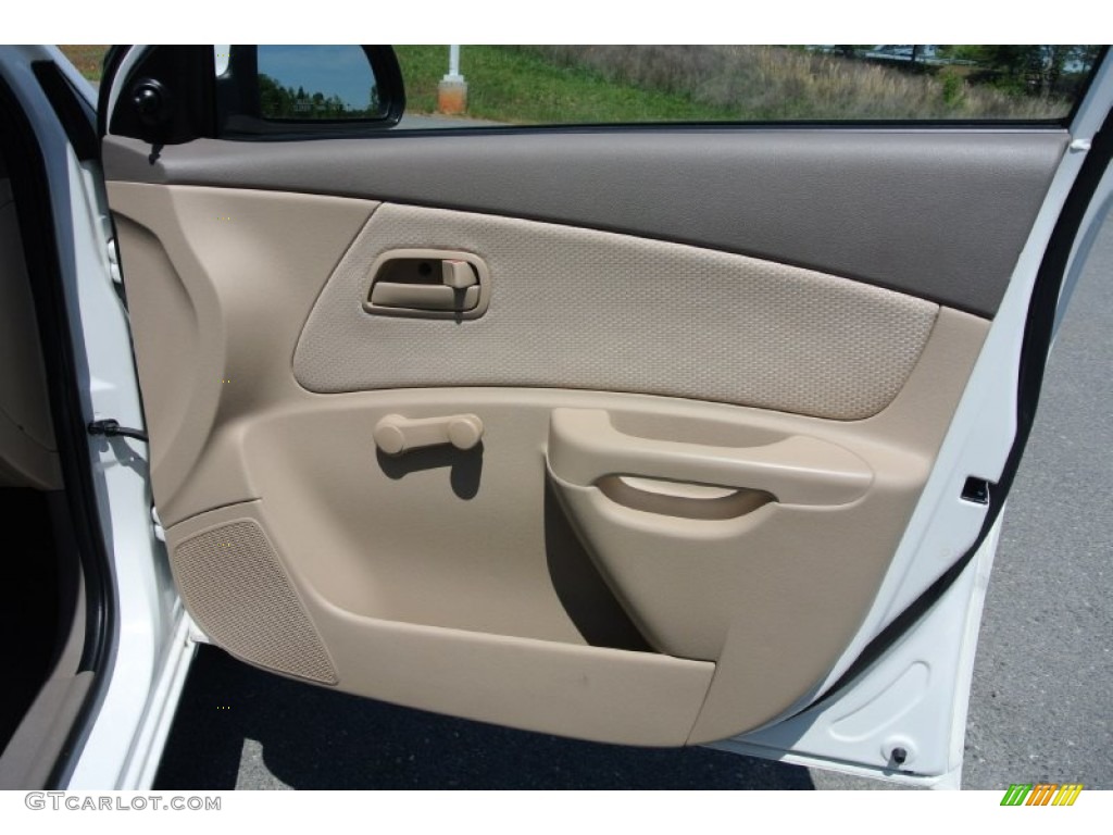 2009 Kia Rio LX Sedan Beige Door Panel Photo #80324883