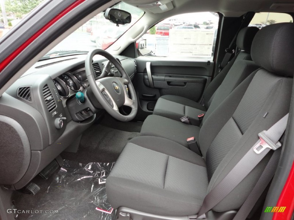 Ebony Interior 2011 Chevrolet Silverado 1500 LT Extended Cab 4x4 Photo #80326309