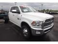 2011 Bright White Dodge Ram 3500 HD Laramie Crew Cab 4x4 Chassis  photo #3