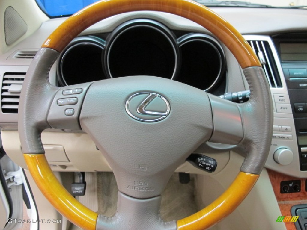 2004 Lexus RX 330 AWD Ivory Steering Wheel Photo #80327771