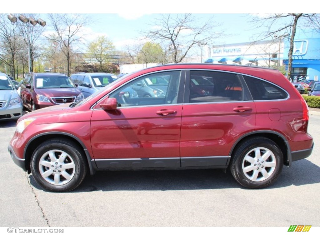 2008 CR-V EX-L - Tango Red Pearl / Gray photo #8