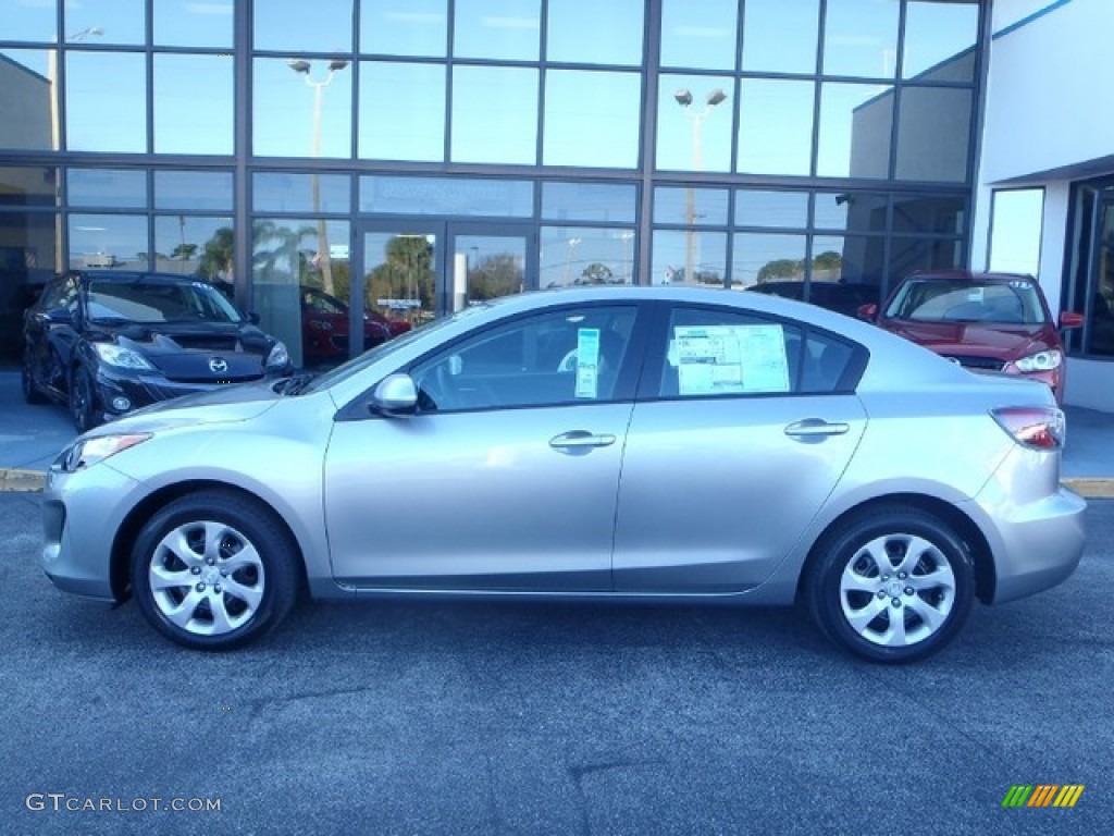Liquid Silver Metallic 2013 Mazda MAZDA3 i SV 4 Door Exterior Photo #80330276
