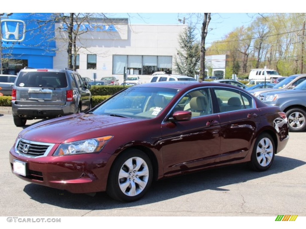 2010 Accord EX-L Sedan - Basque Red Pearl / Ivory photo #1