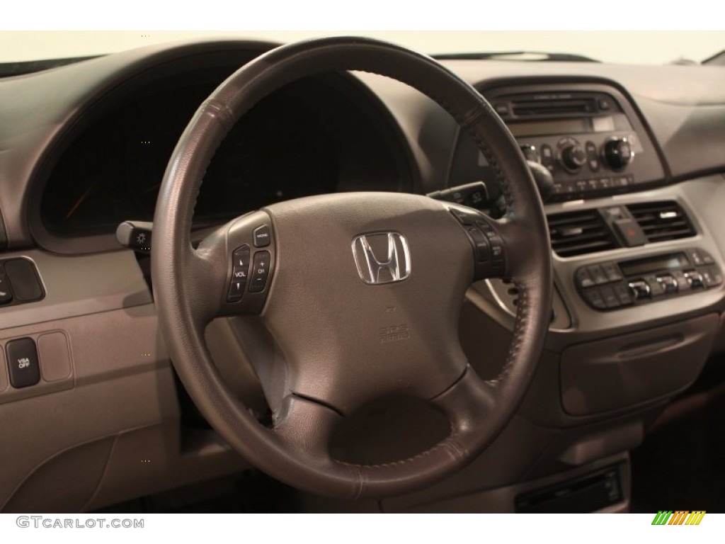 2010 Honda Odyssey EX-L Gray Steering Wheel Photo #80330771
