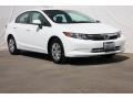 Taffeta White - Civic LX Sedan Photo No. 1