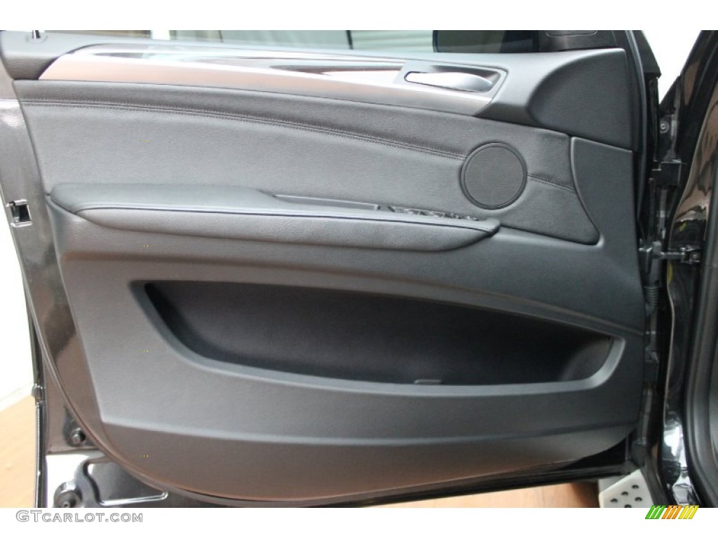 2011 BMW X5 xDrive 50i Black Door Panel Photo #80331265