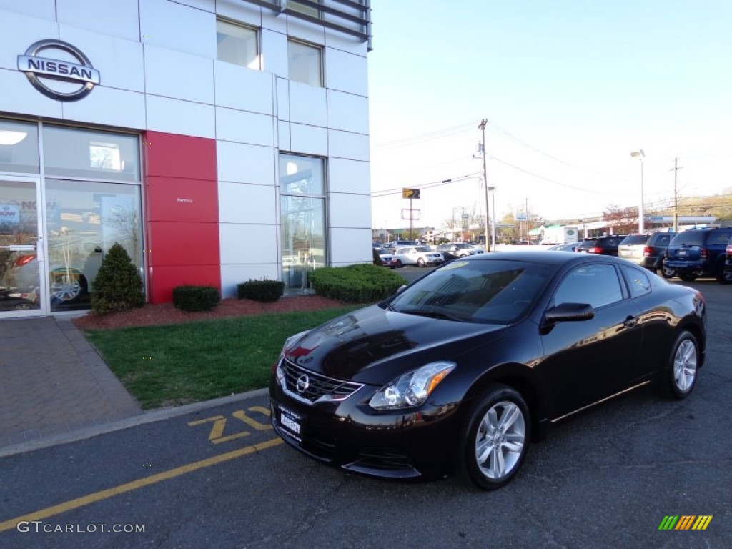 2012 Altima 2.5 S Coupe - Super Black / Charcoal photo #1