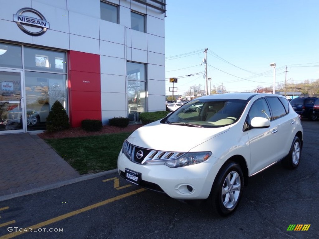 2010 Murano S AWD - Glacier White Pearl / Beige photo #1