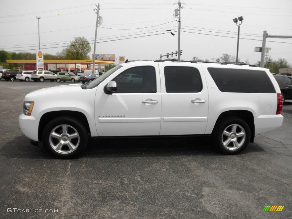 Summit White 2008 Chevrolet Suburban 1500 LTZ 4x4 Exterior Photo #80335563