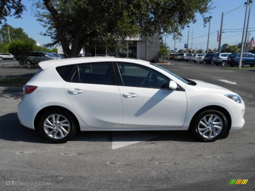 Crystal White Pearl Mica 2012 Mazda MAZDA3 i Grand Touring 5 Door Exterior Photo #80336719